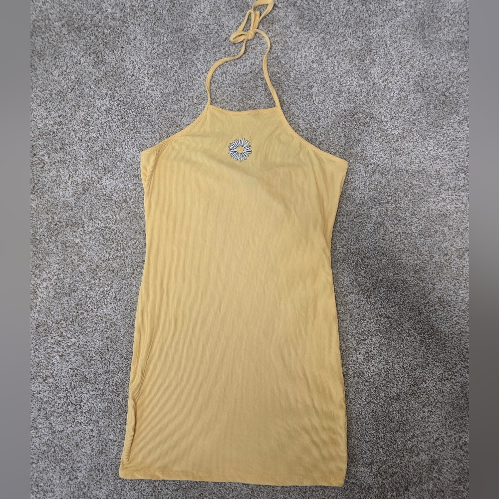 Rue21 Cream Ribbed Dress
